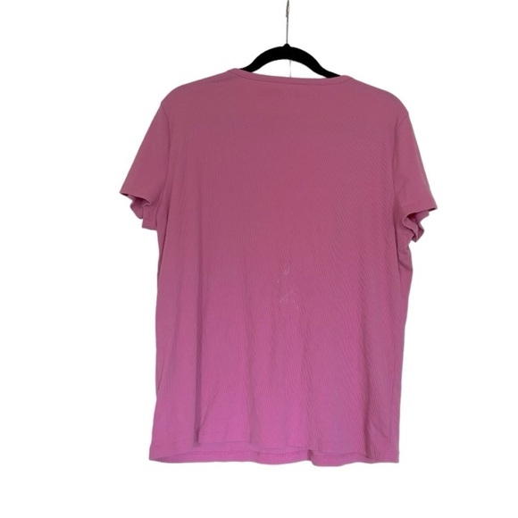 Gap Pink Short Sleeved Ribbed Button Shirt Size XL - Picture 3 of 5
